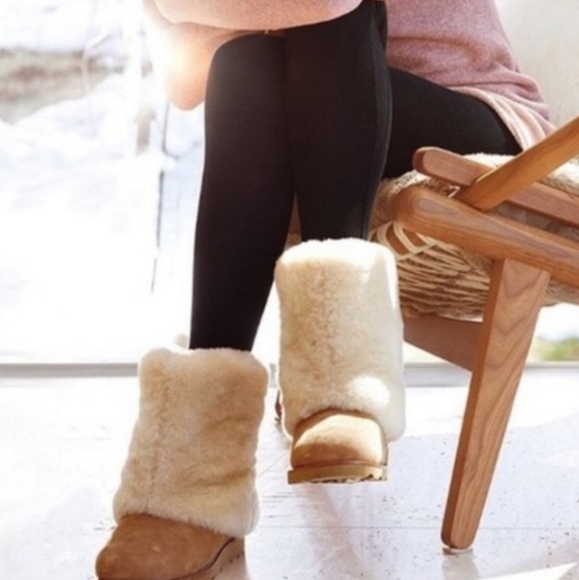 UGG Shoes - Ugg Maylin Boots S/N 1006011 In Chestnut. Suede Sherpa Sheepskin Shearling #241